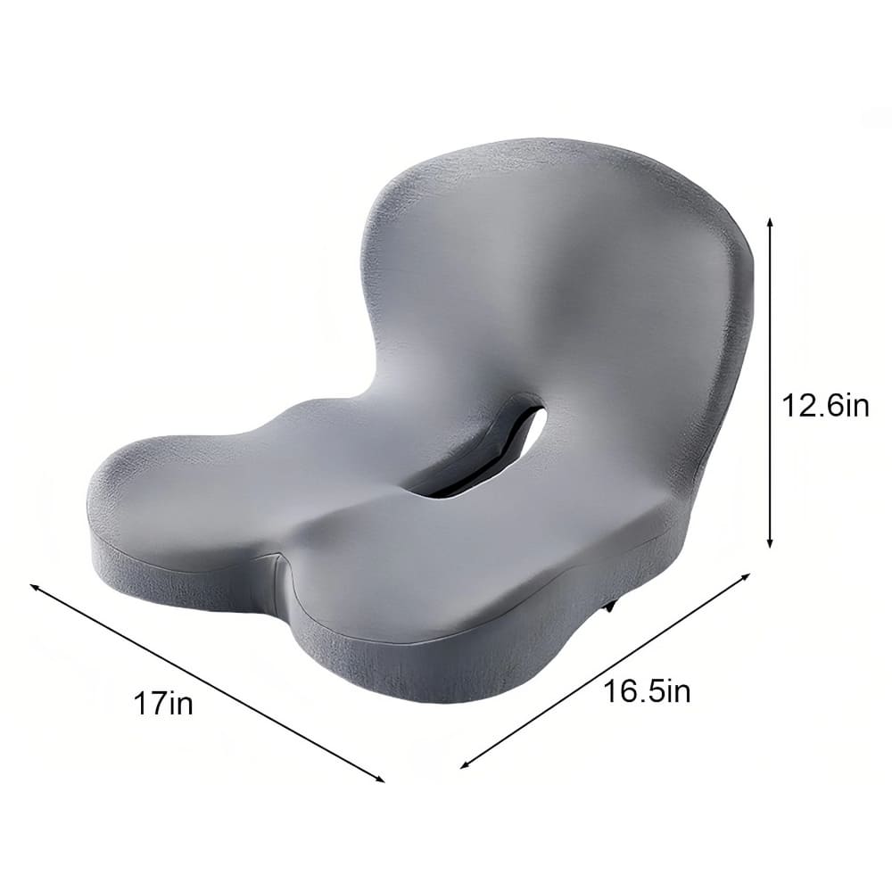 Mosrugs | All-in-One Orthopedic Memory Foam Seat - Cushion Seat and Back Cushion for Pain Relief and Comfort