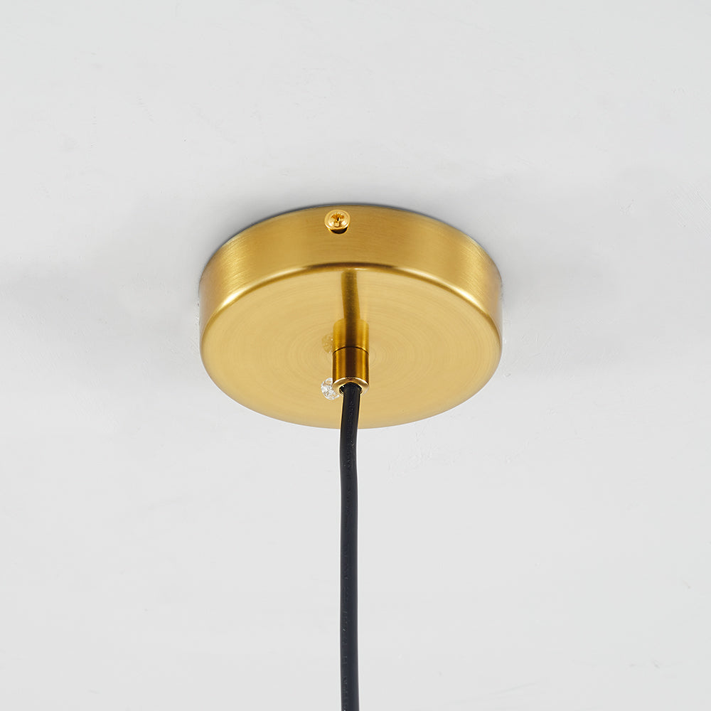 Mosrugs | ShineSphere - Amber Pendant Light with Radiant Elegance