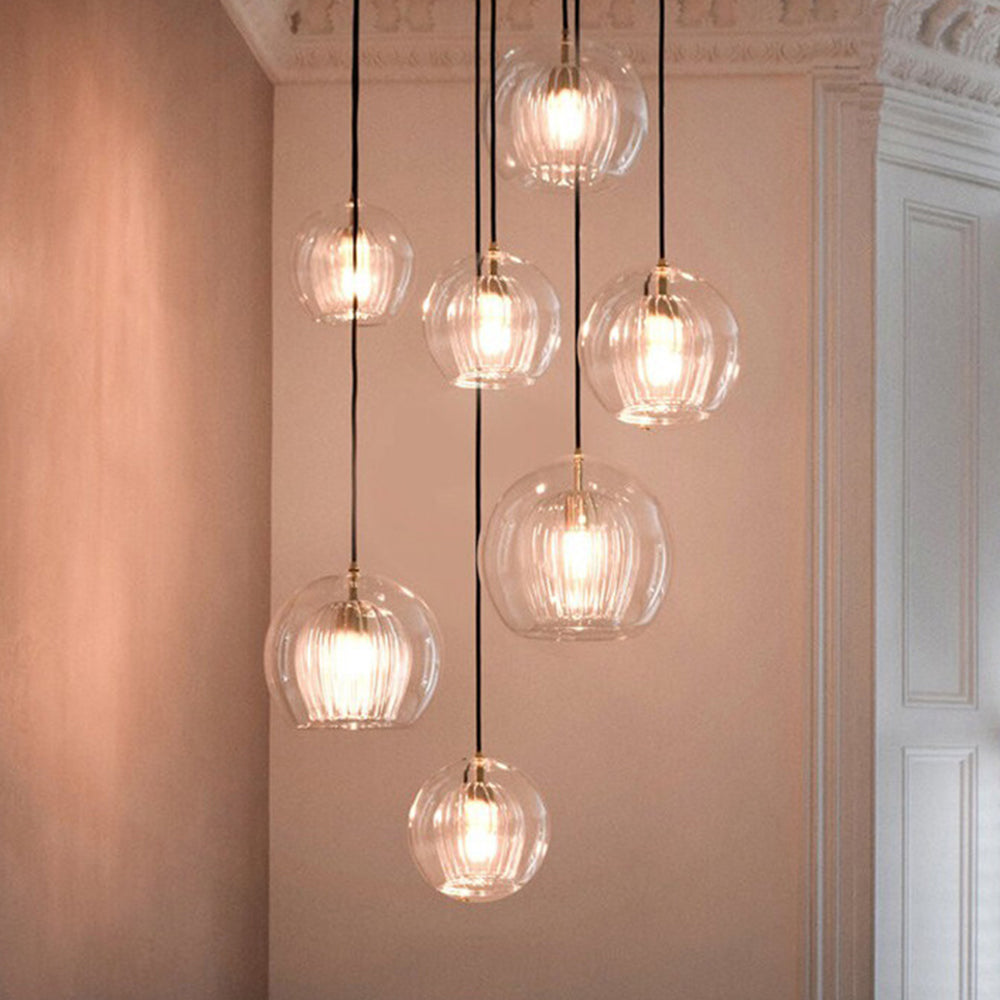 Mosrugs | ShineSphere - Amber Pendant Light with Radiant Elegance