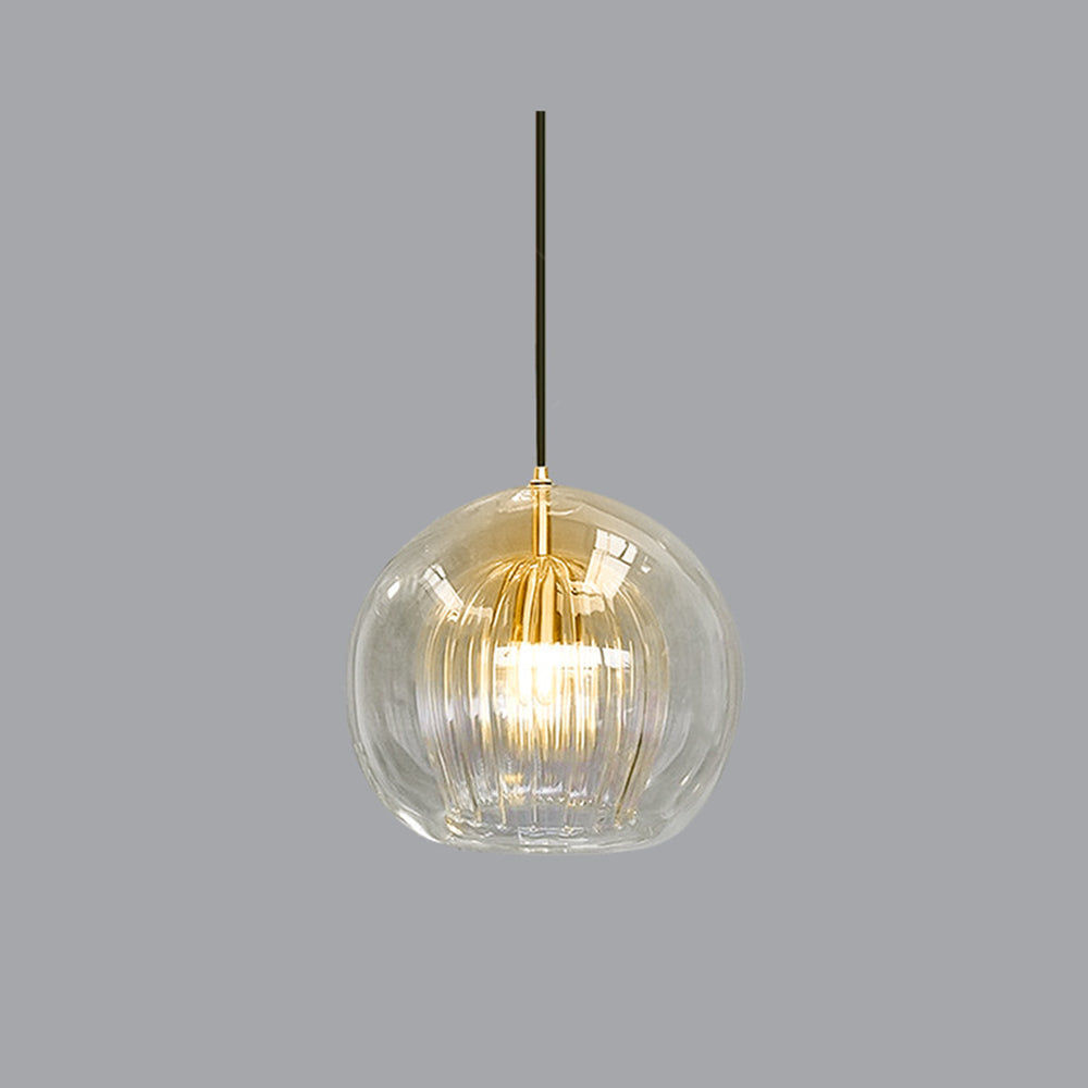 Mosrugs | ShineSphere - Amber Pendant Light with Radiant Elegance