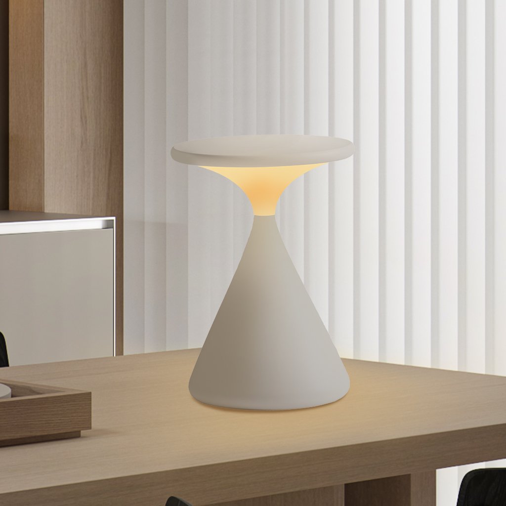 Mosrugs | Aeron Hourglass Cordless LED Table Lamp – Rechargeable, Dimmable, Modern Design