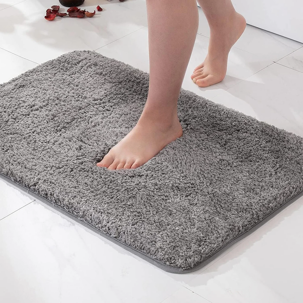 Mosrugs | Plush Bath Rug | Ultra-Soft, Highly Absorbent & Non-Slip for Bathroom Safety and Comfort