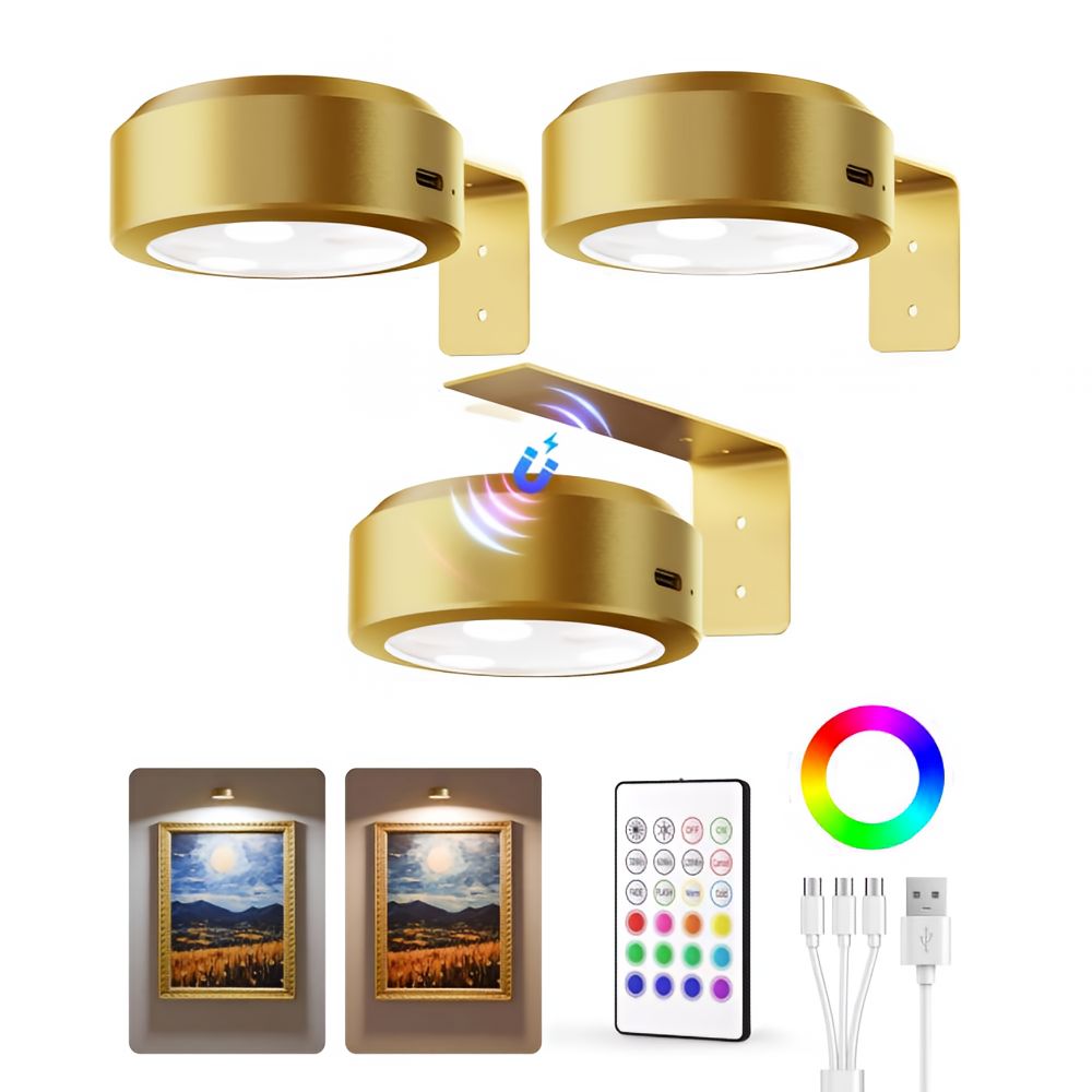 Mosrugs | ArtLume | Wireless Rechargeable LED Spotlights for Picture & Artwork Lighting