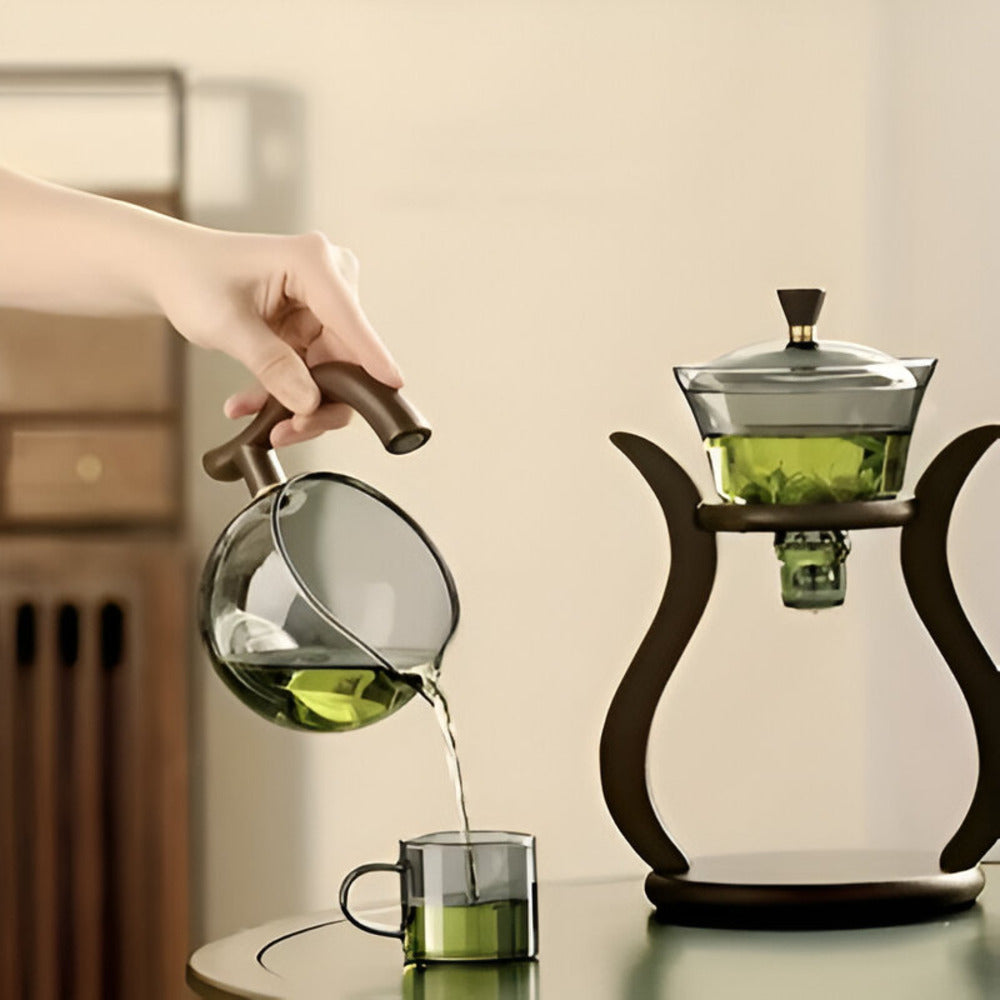 Mosrugs | Artisan Magnetic Glass Teapot Set with Infuser – Elegant Drip-Free Glass Teapot for Loose Leaf Tea