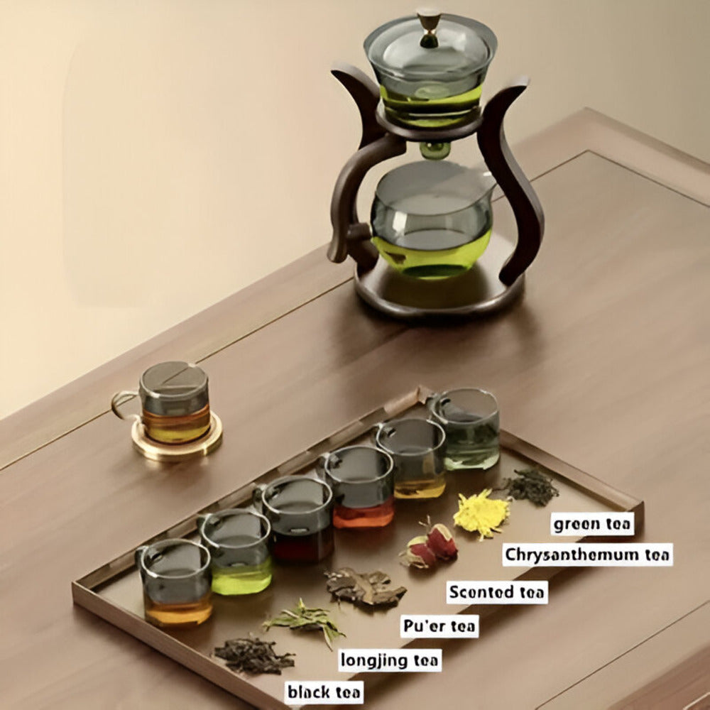 Mosrugs | Artisan Magnetic Glass Teapot Set with Infuser – Elegant Drip-Free Glass Teapot for Loose Leaf Tea