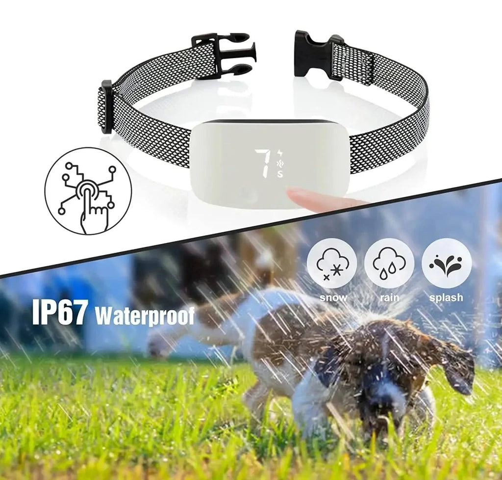 Mosrugs | Automatic No-Bark Dog Collar – Rechargeable Waterproof Anti-Barking Training Collar for All Breeds