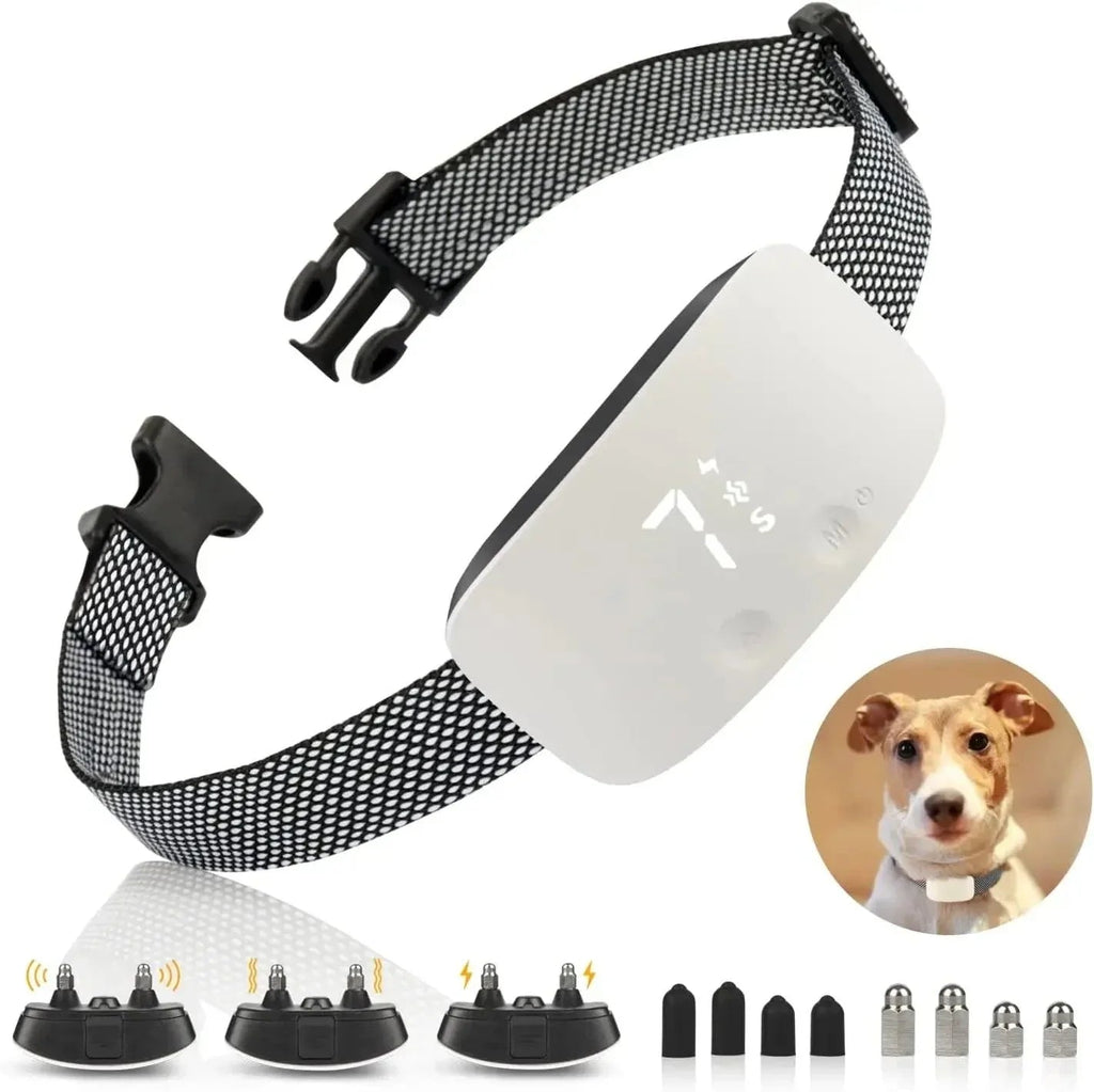 Mosrugs | Automatic No-Bark Dog Collar – Rechargeable Waterproof Anti-Barking Training Collar for All Breeds