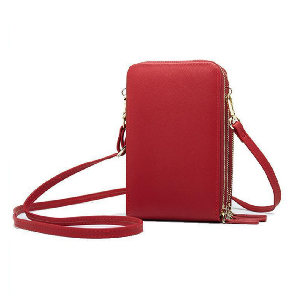 Mosrugs | Triple Secure Leather Phone Purse: Elegance Meets Practicality