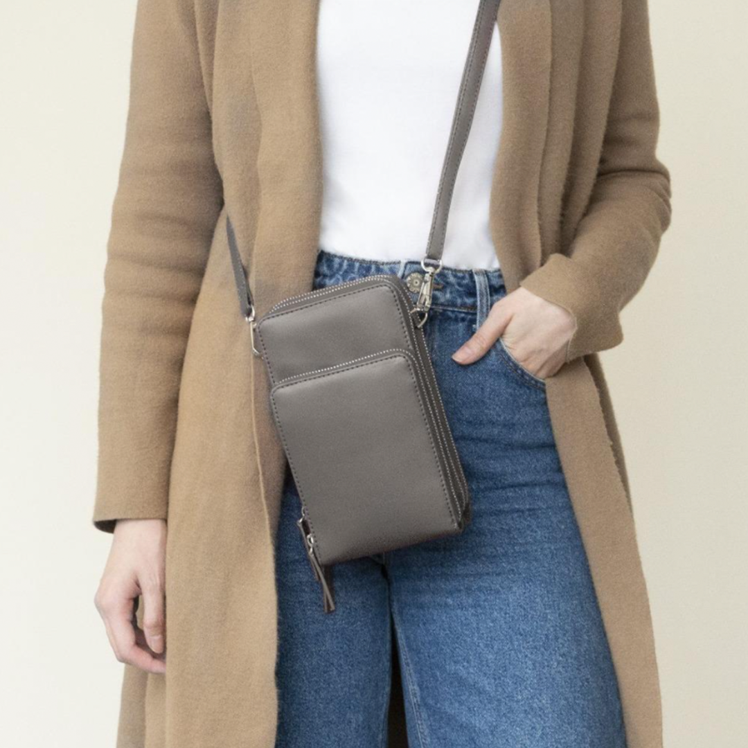 Mosrugs | Triple Secure Leather Phone Purse: Elegance Meets Practicality