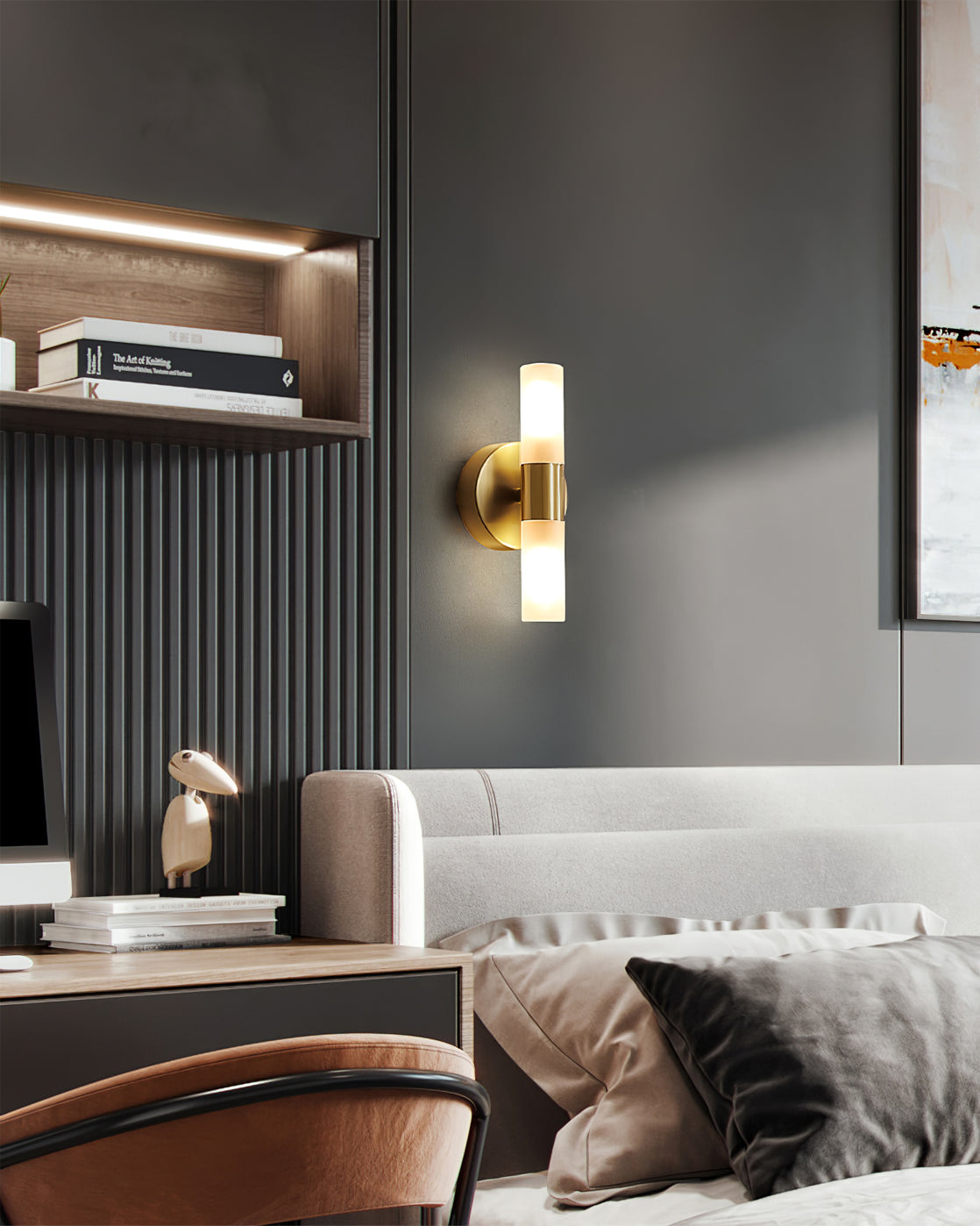 Mosrugs | CylindraGlow – Chic Cylindrical Wall Lamp for Timeless Ambience