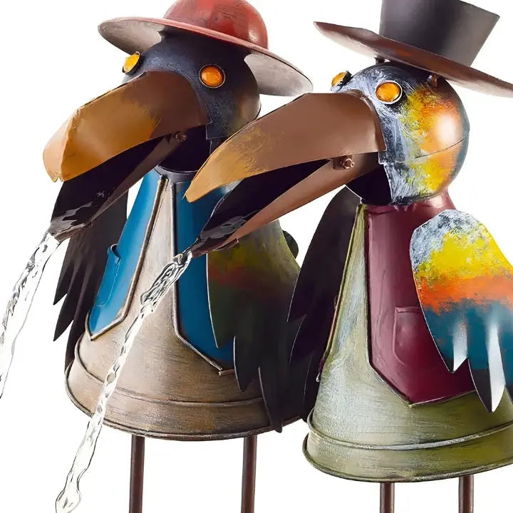 Mosrugs | ChirpStream | Toucan Bird Water Fountain – Playful Outdoor Garden Decoration with Flowing Water