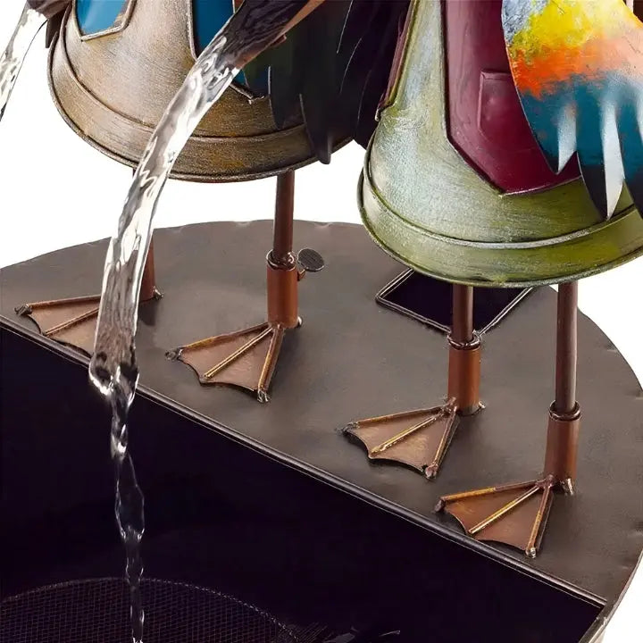 Mosrugs | ChirpStream | Toucan Bird Water Fountain – Playful Outdoor Garden Decoration with Flowing Water
