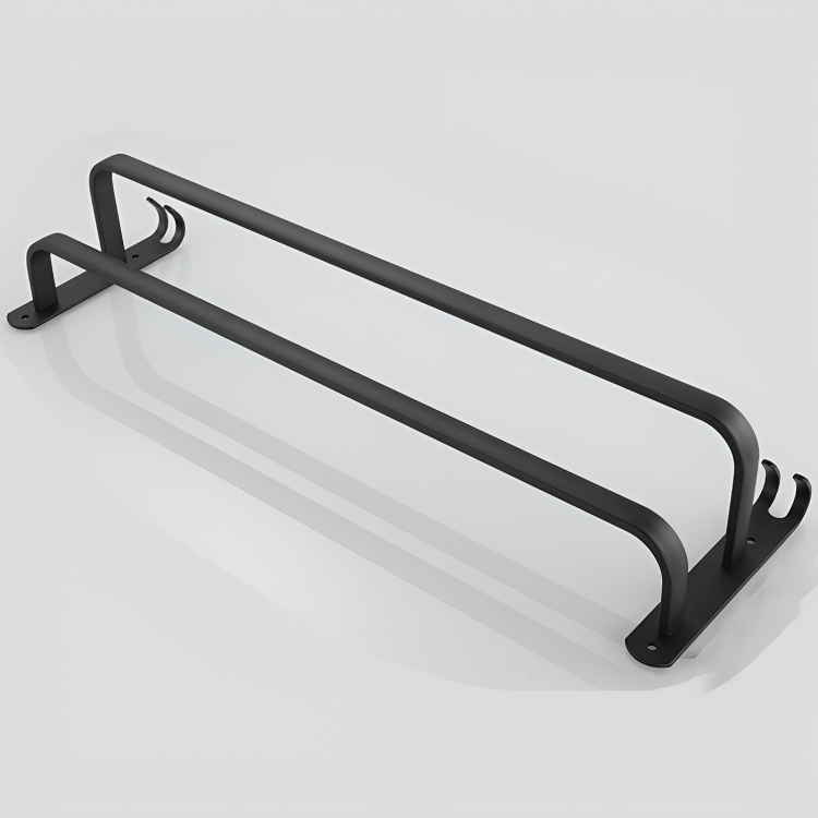Mosrugs | FlexRack Wall-Mounted Bathroom Storage Shelf with Towel Holder – Space-Saving Aluminium Rack