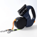 Mosrugs | DoubleDog Retractable Dual Dog Lead with Anti-Tangle Swivel & Built-in Torch – 4m Extendable for Two Dogs