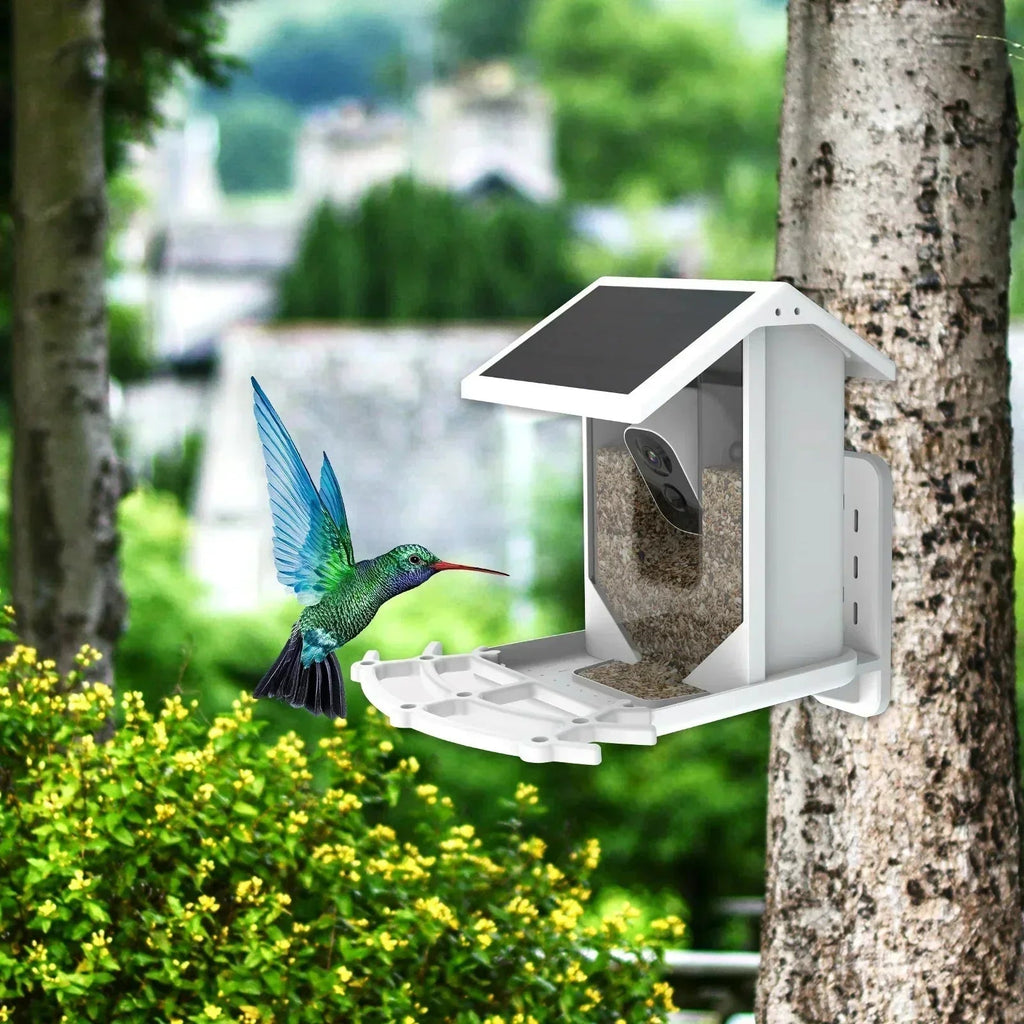Mosrugs | Smart Solar Bird Feeder with Bird Recognition – Weatherproof Garden Feeder