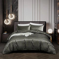 Mosrugs | VelvetDream - Black Satin Bed Set