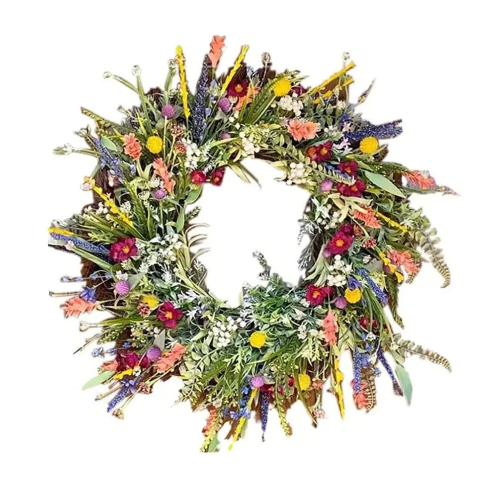 Mosrugs | Bloomora – Handcrafted Lifelike Door Wreath with Seasonal Floral Arrangement