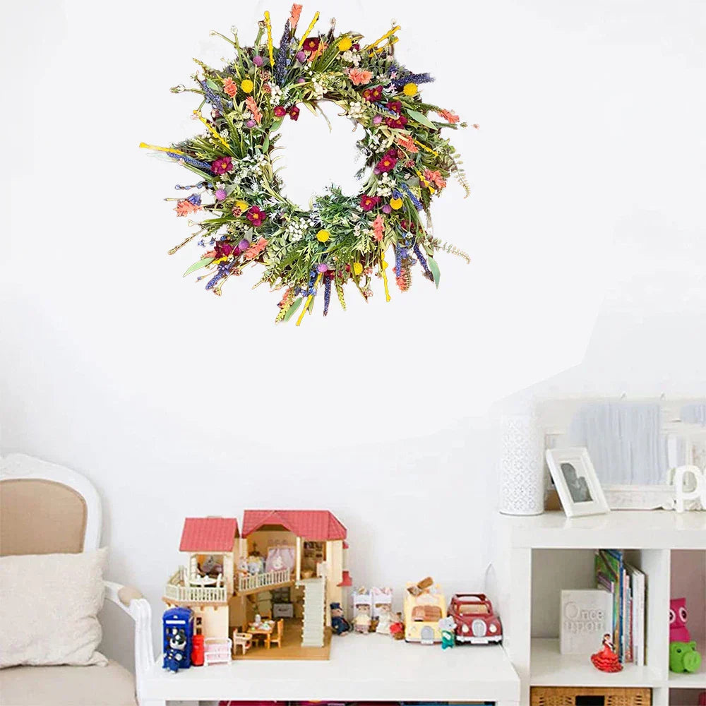 Mosrugs | Bloomora – Handcrafted Lifelike Door Wreath with Seasonal Floral Arrangement