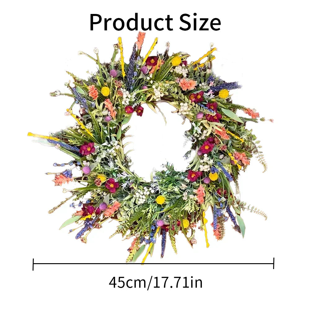 Mosrugs | Bloomora – Handcrafted Lifelike Door Wreath with Seasonal Floral Arrangement