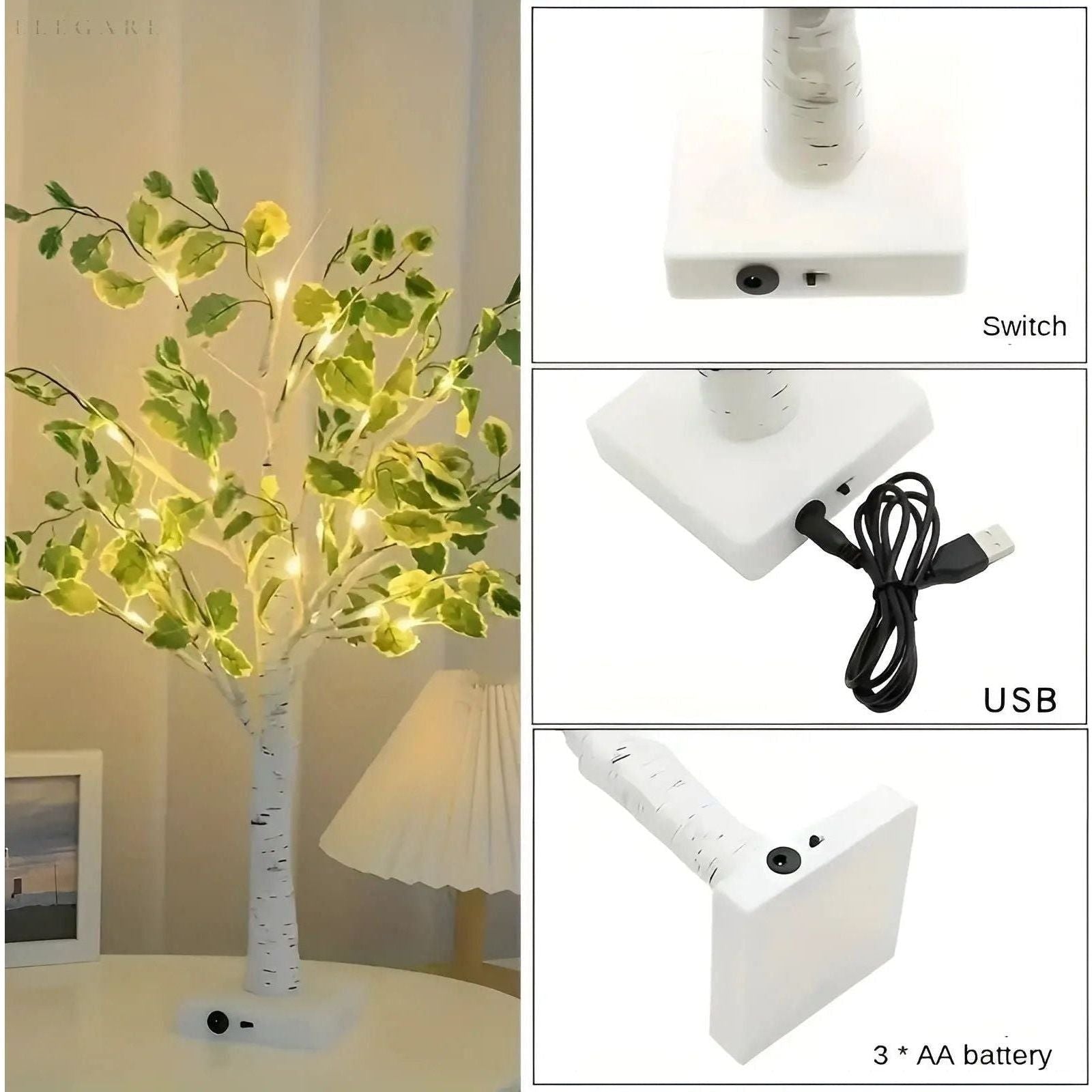 Mosrugs | BrightTree LED Lamp – Illuminated Tree Light for Home Décor and Ambient Lighting