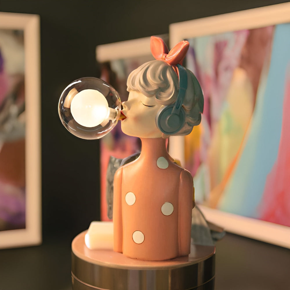 Mosrugs | BubbleFairies Table Lamp – Enchanting Quartet Cartoon Girl Figurine Light