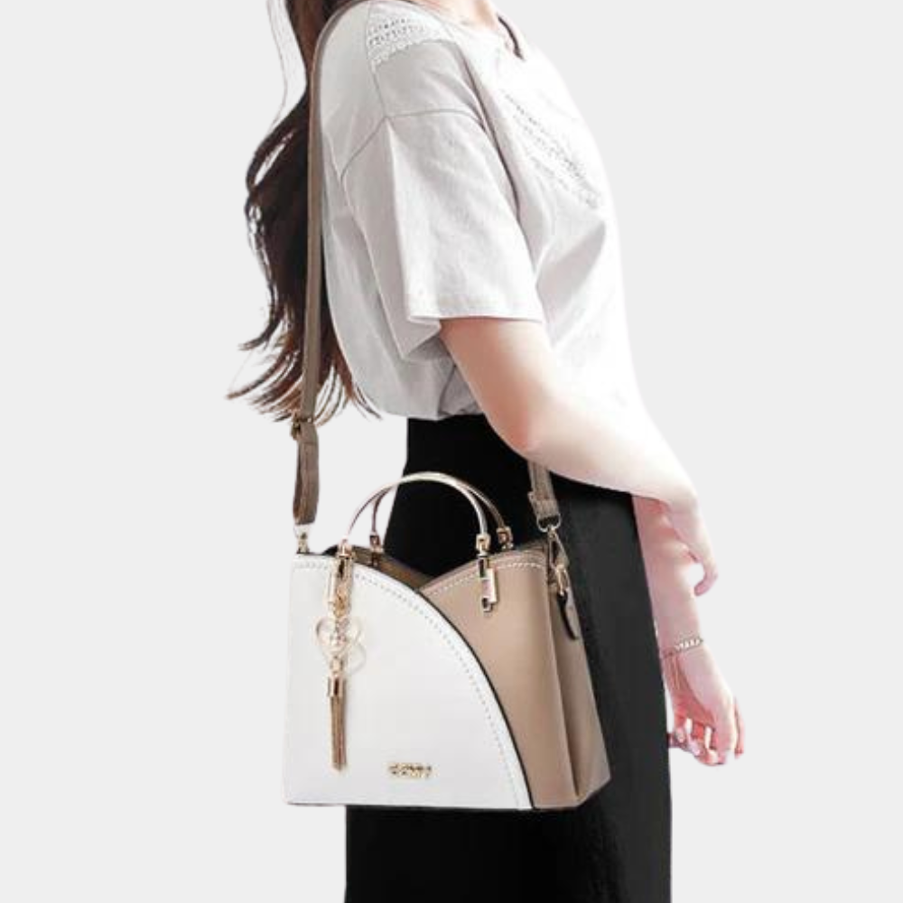 Mosrugs | Vero – Elegant Leather Handbag with Multiple Compartments | Stylish Shoulder & Crossbody Bag