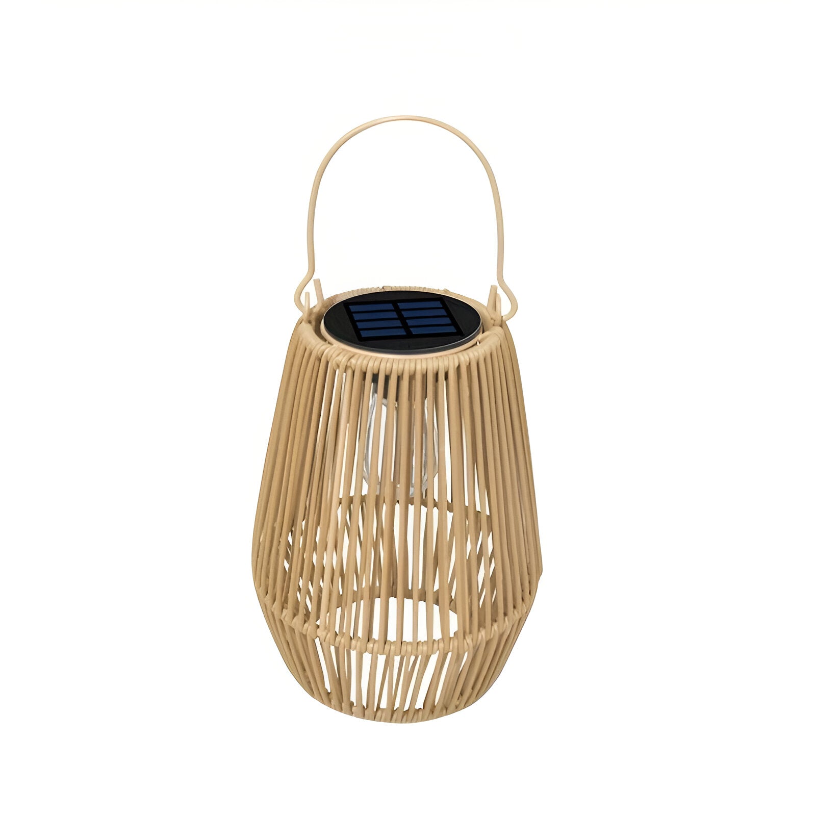 Mosrugs | CageRattan – Bamboo Solar Garden Light – Waterproof Hanging Lantern