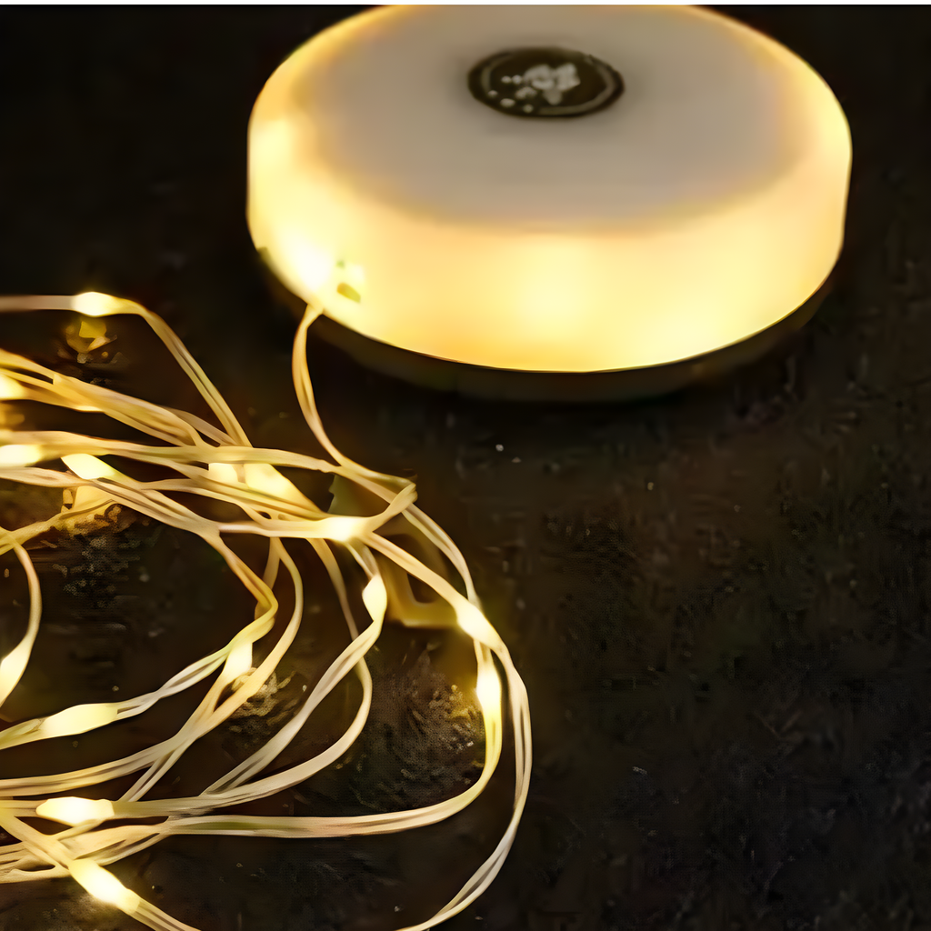 Mosrugs | CampBeam LED Outdoor String Lights – Rechargeable Waterproof Lights with Magnetic Hooks & 5 Lighting Modes