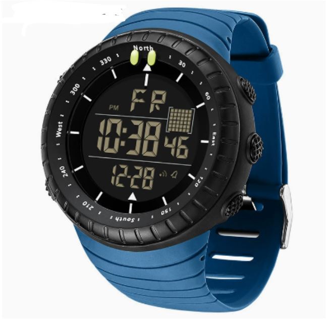 Mosrugs | Henry Waterproof Men’s Digital Sports Watch – Shockproof, Tactical & LED Backlit Outdoor Timepiece