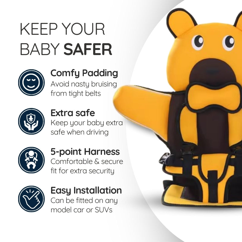 Mosrugs | Child Car Protection Cushion Seat Bear