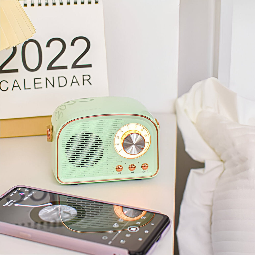 Mosrugs | Classic Retro Bluetooth Speaker – Stylish Wireless Sound System with Vintage Radio Design