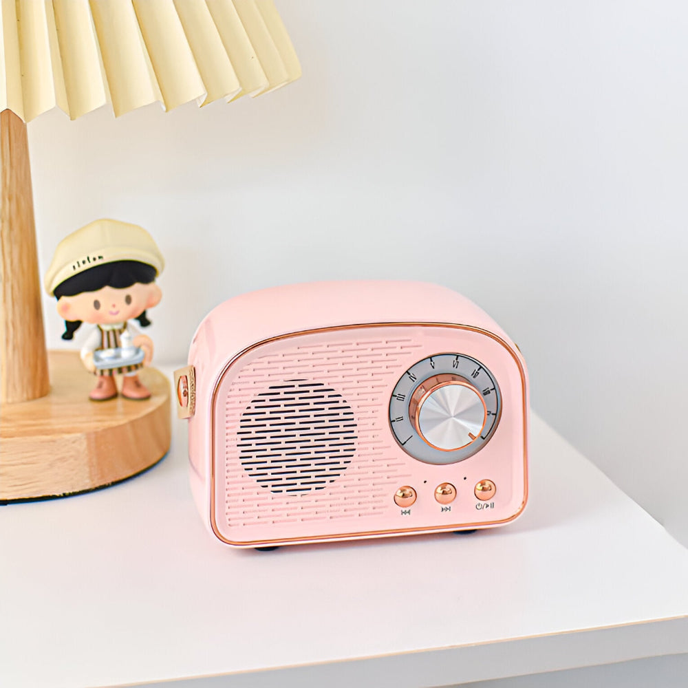 Mosrugs | Classic Retro Bluetooth Speaker – Stylish Wireless Sound System with Vintage Radio Design