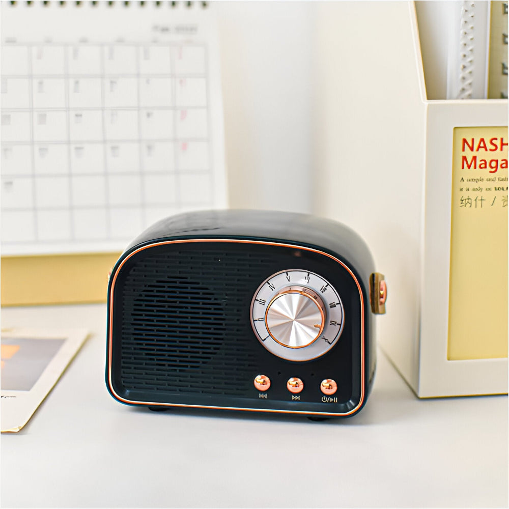 Mosrugs | Classic Retro Bluetooth Speaker – Stylish Wireless Sound System with Vintage Radio Design