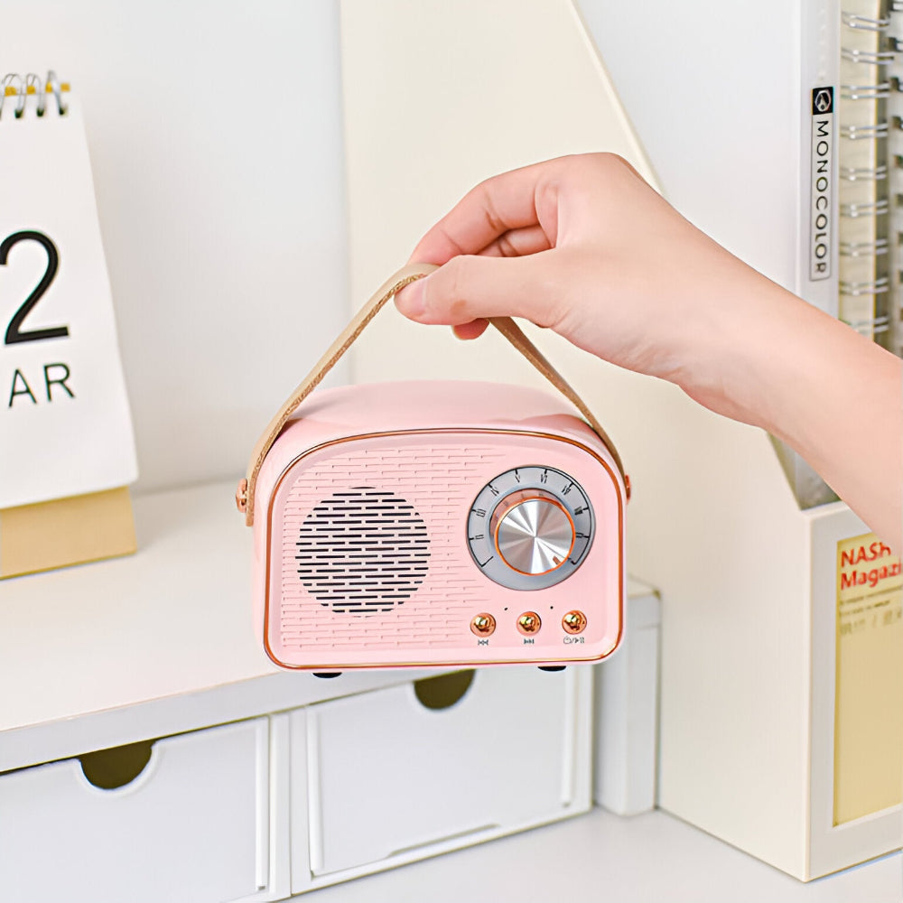 Mosrugs | Classic Retro Bluetooth Speaker – Stylish Wireless Sound System with Vintage Radio Design