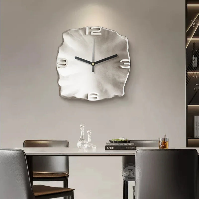Mosrugs | Modern 3D Wall Clock – Large 30cm Designer Sandstone Clock with Silent Quartz Movement