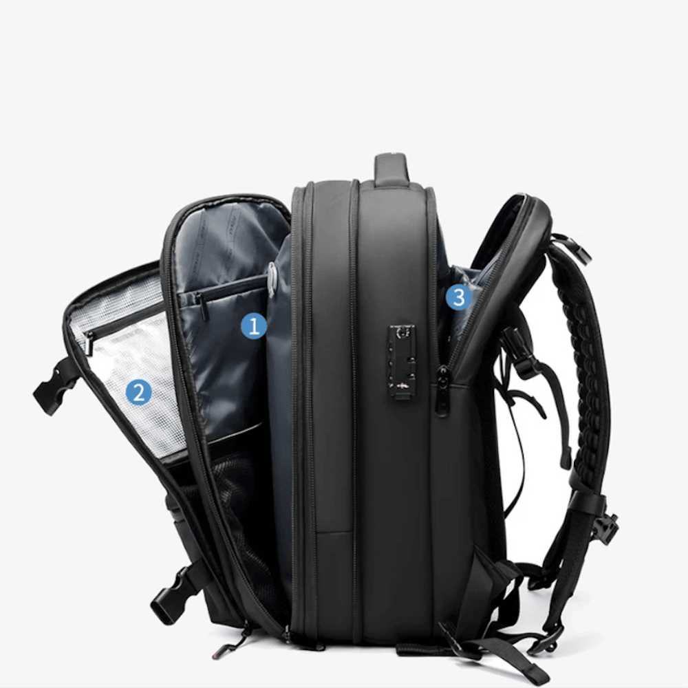 Mosrugs | CompriBag – Space-Saving Vacuum Travel Backpack with Expandable Capacity (25L–60L)