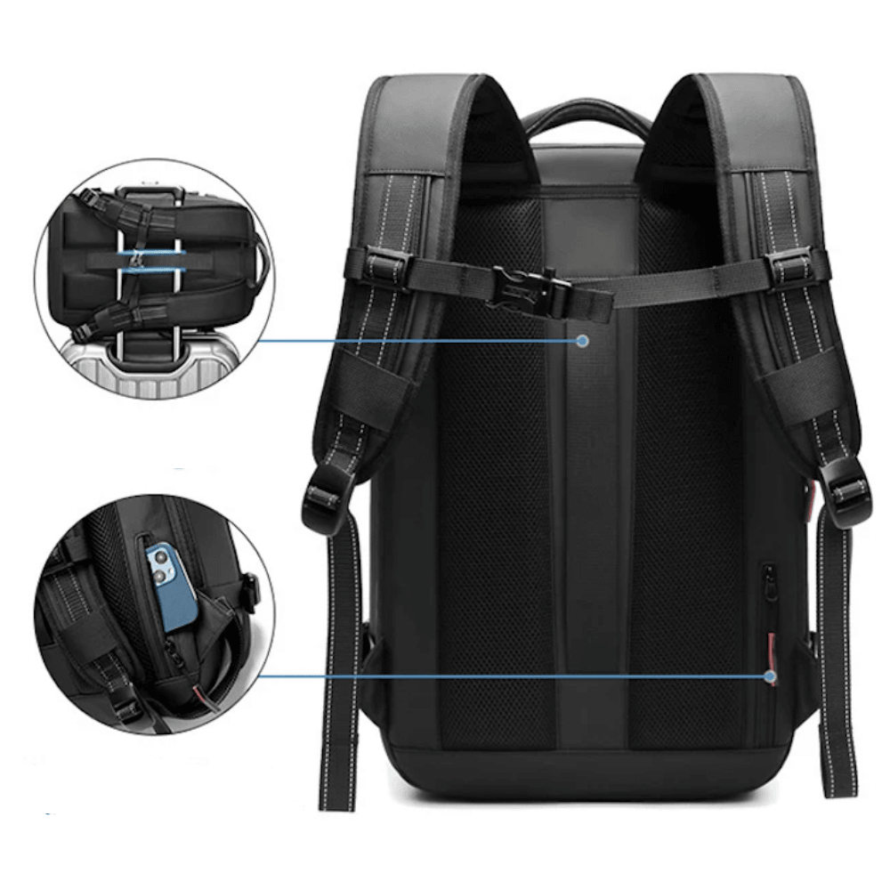 Mosrugs | CompriBag – Space-Saving Vacuum Travel Backpack with Expandable Capacity (25L–60L)
