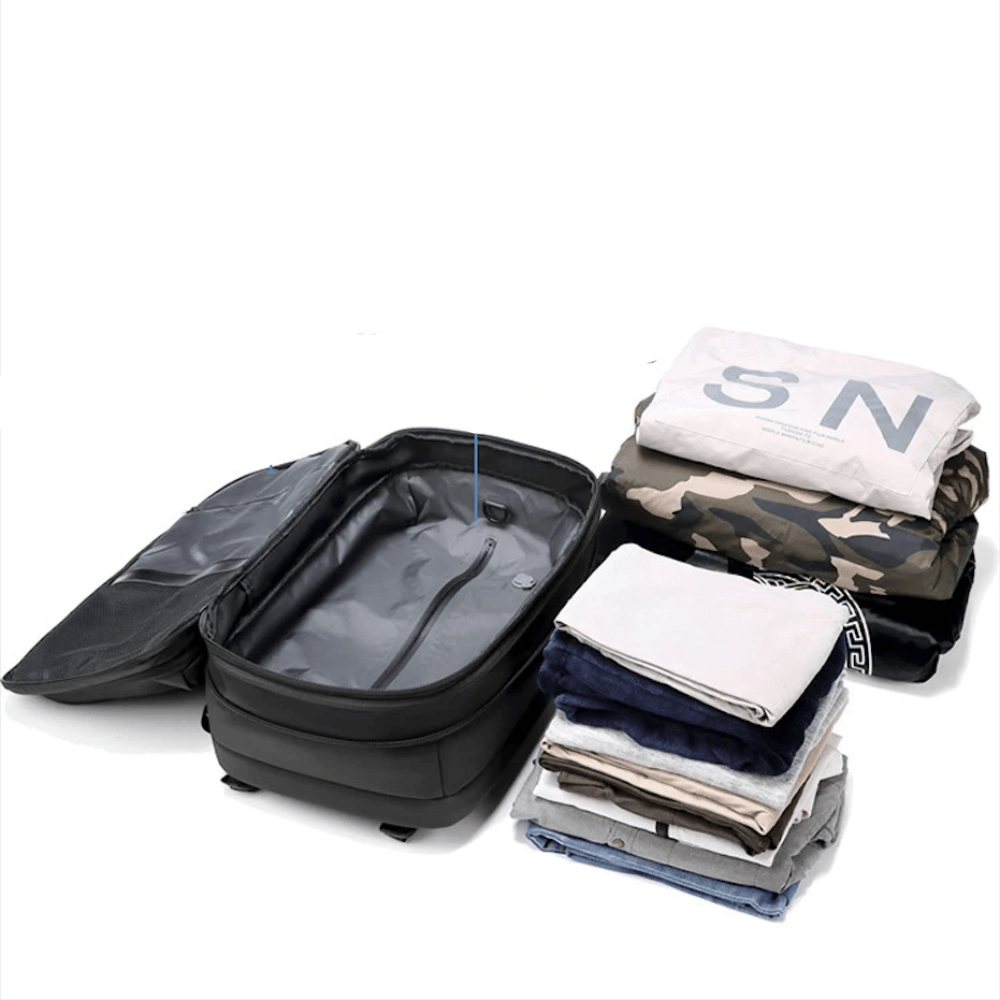 Mosrugs | CompriBag – Space-Saving Vacuum Travel Backpack with Expandable Capacity (25L–60L)
