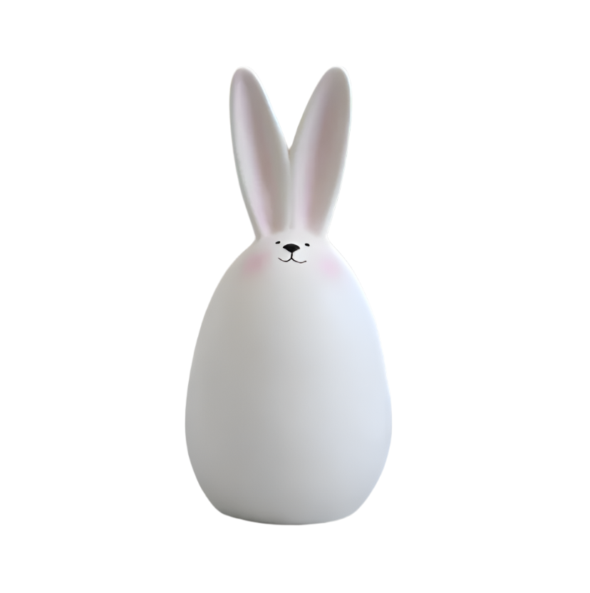 Mosrugs | ConeyBliss Minimalist Ceramic Bunny – Elegant White Easter Rabbit Figurine Decor