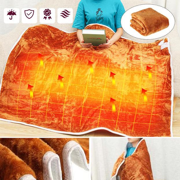 Mosrugs | WinterWarm Electric Heated Blanket – Adjustable Temperature & Overheat Protection