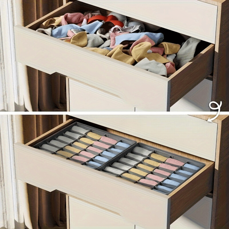Mosrugs | FoldBox - 2-Pack Collapsible Storage Bins with 24 Compartments
