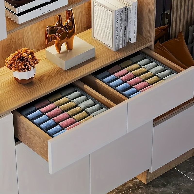 Mosrugs | FoldBox - 2-Pack Collapsible Storage Bins with 24 Compartments