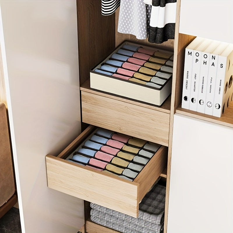Mosrugs | FoldBox - 2-Pack Collapsible Storage Bins with 24 Compartments