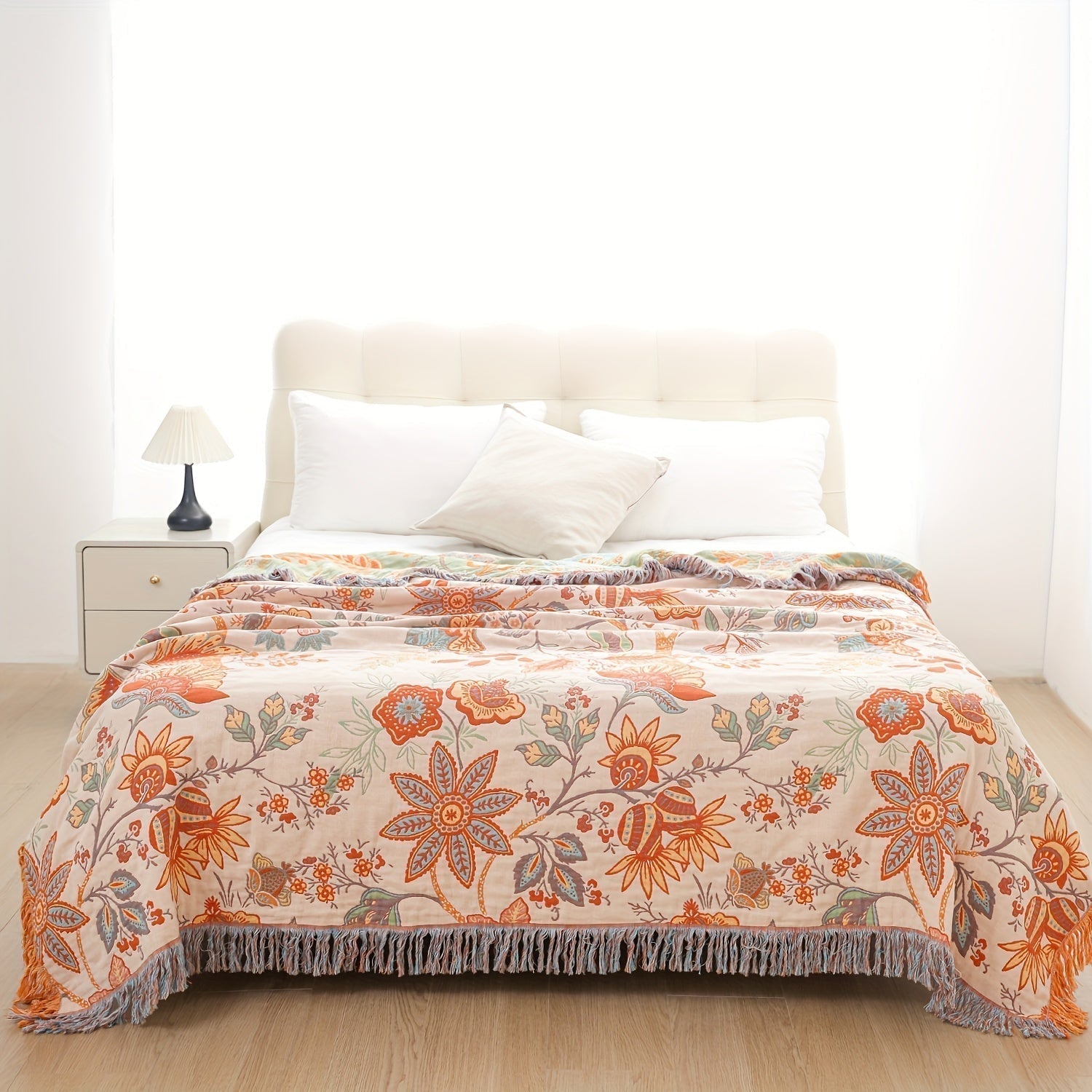 Mosrugs | ThreadHaven - Boho Tassel Throw
