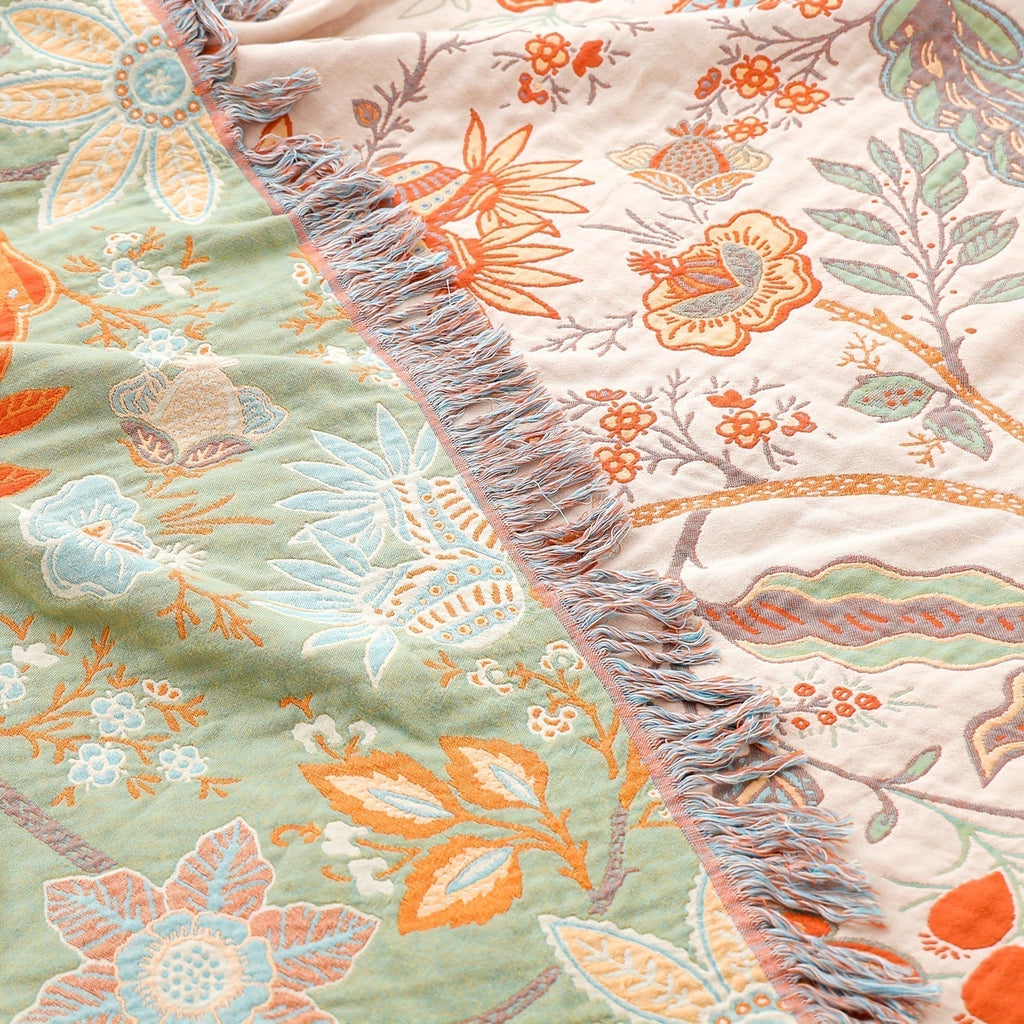 Mosrugs | ThreadHaven - Boho Tassel Throw