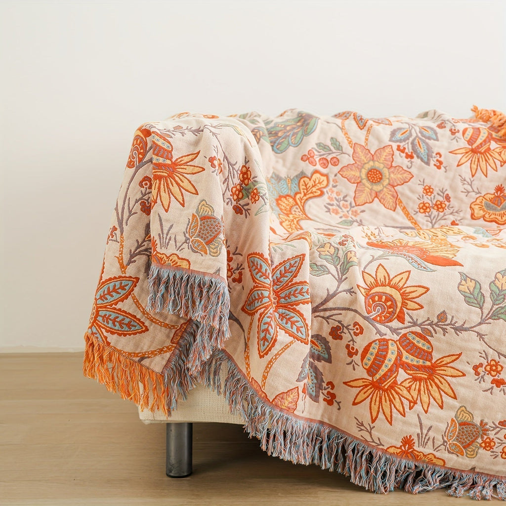 Mosrugs | ThreadHaven - Boho Tassel Throw