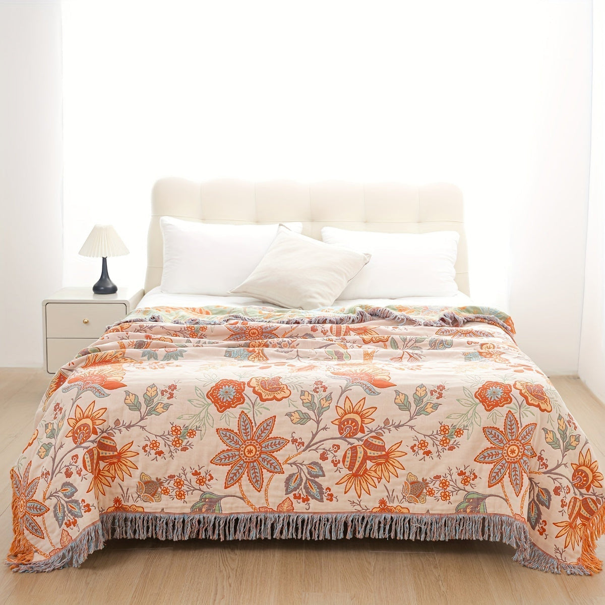Mosrugs | ThreadHaven - Boho Tassel Throw