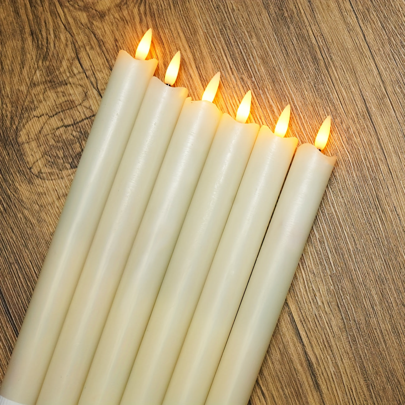 Mosrugs | CandleLuxe – 6 LED Taper Candles with Remote for Luxurious Event Lighting