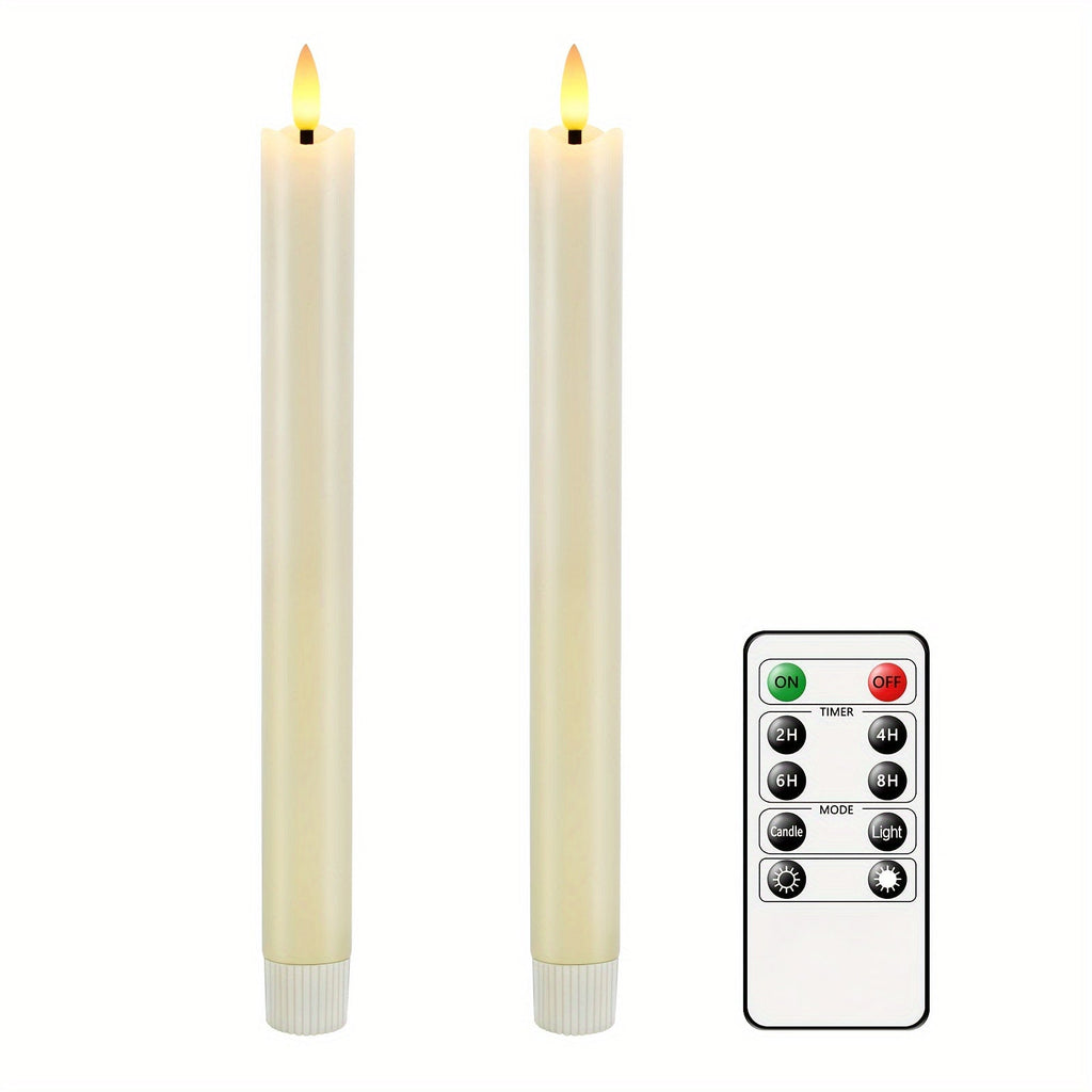Mosrugs | CandleLuxe – 6 LED Taper Candles with Remote for Luxurious Event Lighting
