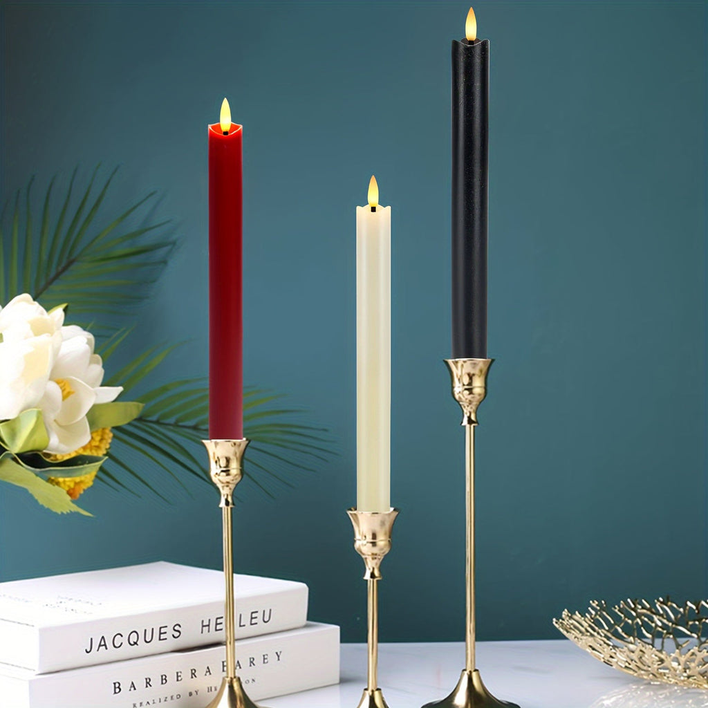 Mosrugs | CandleLuxe – 6 LED Taper Candles with Remote for Luxurious Event Lighting